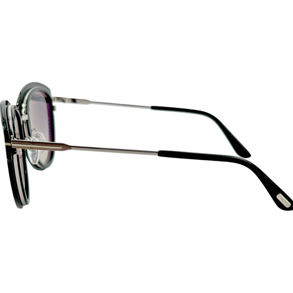 Tom Ford FT0574 Mia 02 Womens Sunglass 14C Light Ruthenium - Picture 4 of 6